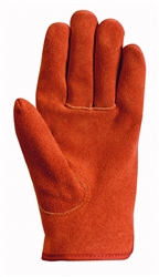 Wells Lamont, 1018L, Suede Work Gloves with Bucktan Cowhide Ball & Tape, Keystone Thumb, Large