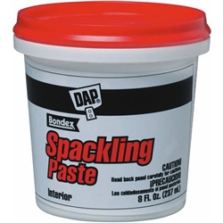 Dap, 10200, 1/2 PT 8 OZ, Pre-Mixed Spackling Putty, Fills & Conceals Small Cracks