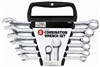 Master Mechanic, 5 Piece, Matte Finish SAE Combination Wrench Set, Includes 5 SAE Combination Wrenches In Sizes 3/8", 7/16", 1/2", 9/16", 5/8" & A Vinyl Pouch.