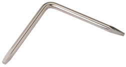Aqua Plumb, 1124, Steel, 6" x 6" Tapered Faucet / Shower Valve Seat Angle Wrench, Square & Hexagonal Ends