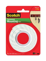 3M, 114, Scotch, 1" x 50", Roll, Heavy Duty, Foam Mounting Tape, Adhesive