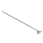 Tuff Stuff 11411 Zinc Plated 11" x 1/4" Single Pegboard Hook