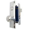 Marks Metro 114A/26D-X Satin Chrome Left Hand Mortise Entry Thru Bolted Lockset Lock Set Wide Faceplate