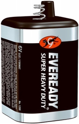 Eveready, 1209, General Purpose, 6V Super Heavy Duty Spring Terminal Lantern Battery
