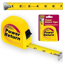 Ivy Classic, 13012, 12' x 1/2" Power Return Measuring Tape, Ergonomic shape