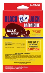 Black Jack 1402 Ratobicide Rat & Mouse Killer Pre Loaded Bait Station - 2 Pk