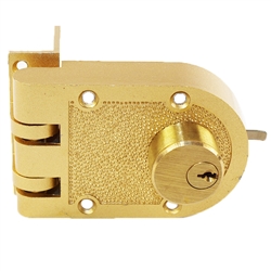 Guard Security 1404B Brass Jimmy Proof Deadlock Deadbolt Double Cylinder With Angle Strike And SE1 Keyway Boxed