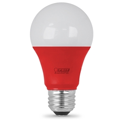 Feit Electric 14701 A19/R/10KLED 3.5 Watts LED Red Color A-Shape 11K Party Bulb Not Dimmable