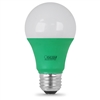 Feit Electric 14702 A19/G/10KLED 3.5 Watts LED Green Color A-Shape 11K Party Bulb Not Dimmable