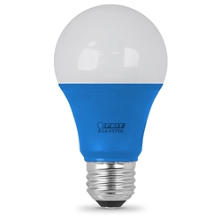 Feit Electric 14703 A19/B/10KLED 3.5 Watts LED Blue Color A-Shape 11K Party Bulb Not Dimmable