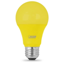 Feit Electric 14704 A19/Y/10KLED 5 Watts LED Yellow Color A-Shape 11K Party Bulb Not Dimmable