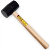 Ivy Classic, 15016, 16 OZ, Black Rubber Mallet, Hardwood Handle