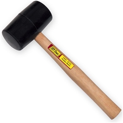 Ivy Classic, 15032, 32 OZ, Black Rubber Mallet, Hardwood Handle