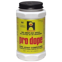 Oatey Hercules, 15420, 1/2 PT - 8 oz, Pro Dope Pipe Joint Compound Thread Sealant