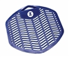 Impact Products 1590-94 Z-Screen 7" x 7" Blue Urinal Screen With Tempest Blue Sea Scent