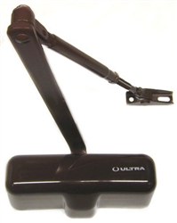 Ultra Hardware, 16115, Brown, Residential 140 Lbs Rated Hydraulic Door Closer Non Adjustable Size #3