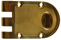 Guard (Segal Like) Solid Jimmy Proof Deadlock Deadbolt Single Cylinder Lock Set, Polished Brass (US3), Boxed