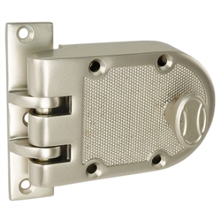 Guard (Segal Like) Solid Jimmy Proof Deadlock Deadbolt Single Cylinder Lock Set, Satin Nickel (US15), Boxed