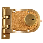 GUARD (Segal Like) Solid Bronze Jimmy Proof Deadlock Deadbolt Double Side Cylinder Lock Set, Bronze (US10), Flat Strike