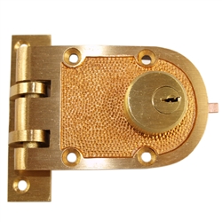 GUARD (Segal Like) Solid Bronze Jimmy Proof Deadlock Deadbolt Double Side Cylinder Lock Set, Bronze (US10), Flat Strike