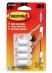 3M Command, 17017, 4 Pack, Wire Cord Clip With Command Adhesive