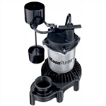 Pentair Water - Master Plumber 176953 1/3 HP Zinc & Plastic Mechanical Submersible Sump Pump With Vertical Switch