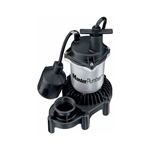 Pentair Water Master Plumber, 176958, 1/3 HP, Zinc & Plastic, Submersible Automatic Sump Pump