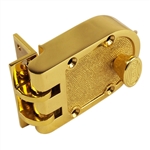 Progressive, 1786/3, Polished Brass (US3), Grade 1 Jimmy Proof Deadlock Deadbolt Single Cylinder Lockset Lock Set, Angle Strike