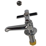 Aqua Plumb 1829015 Polished Chrome Single Basin Cross Handle Faucet