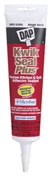 Dap, 18526, Kwik Seal Plus, 5.5 OZ, White, Kitchen & Bath Microban Caulk