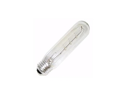 Sylvania 18712 60T10 60 Watt Clear Tubular Light Bulb Showcase & Appliance T10 Medium Base