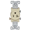 Cooper 1877V Ivory Single Receptacle Outlet 20A-125V 2 Pole 3 Wire Grounded Gfci Receptacle