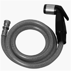 Aqua Plumb, 1897, Black, Kitchen Sink Spray & Hose Assembly, Deck Faucet Spray