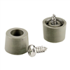Shepherd 19151 4 Pack 3/4" Gray Plastic Screw Bumpers