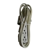 PCC, 19706, 6', 16/3 SJTW, Grey 3 Outlet Appliance Extention Cord Power Center