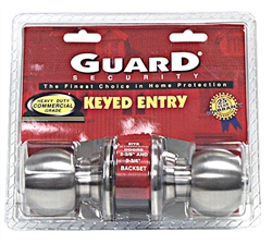 Guard, 1994S, Keyed Entry, Ball Knob, Heavy Duty Commercial Grade, Lock Set, Lockset, Stainless Steel US32D