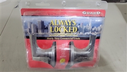 Guard 1997GLSS Satin Chrome US26D Always Locked Vestibule Storeroom Commercial Cylindrical Lever Lock Set Lockset
