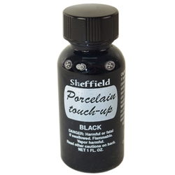 Sheffield, 1999, 1 OZ Bottle, Black, Porcelain Touch Up Paint, For Porcelain Surfaces