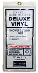 EX-CELL, 1ME-040O0-0699-960, 70" x 71", Deluxe Magnetic Shower Curtain Liner, Clear