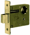 Marks, 2/3, Series 2 Mortise Armored Deadlock Body Brass 2-1/2" BackSet Polished Brass US3, Mortise Lockset Lock Set