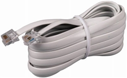 CONECT IT, 20-025WH, White, 25' Modular Line Phone Cord