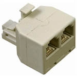 CONECT IT 20-502 Ivory Modular Duplex Phone Jack Plug