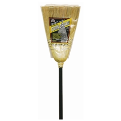 H.B. Smith, 2028, 28LB. Professional Quality Heavy Duty Janitorial - Industrial Corn Broom, 4 Stitches & Metal Band, 1-1/16" Handle