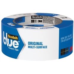 3M Scotch Blue 2090-2, 1.88" x 60 YD, 48mm x 55m, Original Multi-Surface Painter's Masking Tape