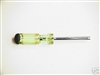 Fuller Tool, 210, 3/16" x 3-1/4", Nutdriver Nut Driver, Yellow Transparent With Black Top