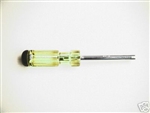 Fuller Tool, 210, 3/16" x 3-1/4", Nutdriver Nut Driver, Yellow Transparent With Black Top