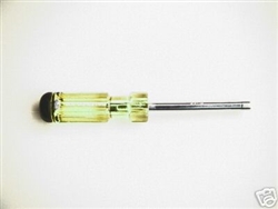 Fuller Tool, 210, 3/16" x 3-1/4", Nutdriver Nut Driver, Yellow Transparent With Black Top