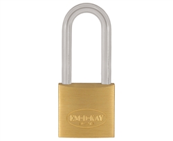 Em-D-Kay 2400 1-1/2" Body Solid Brass Padlock With 2-1/2" Shackle