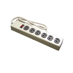 PPP, 26114-6, 250 Joules 6-Outlet Surge Protector Strip Metal Case, 6 FOOT of heavy duty power cord