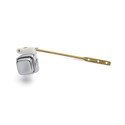 Aqua Plumb 2643 Front Mount Push Button Style, Chrome Toilet Tank Flush Lever
